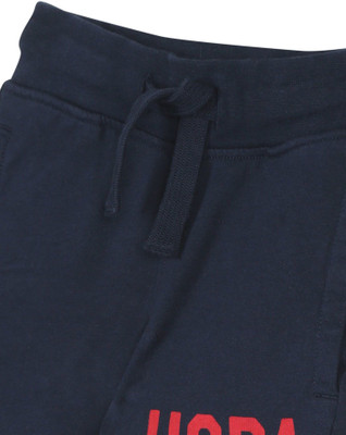U.S. POLO ASSN. Short For Boys Casual Printed Pure Cotton(Blue, Pack of 1)