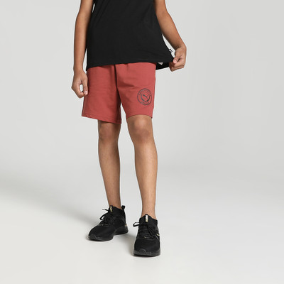 PUMA Short For Boys Casual Solid Cotton Blend(Red, Pack of 1)