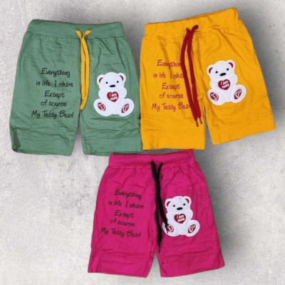 MNP Short For Baby Boys & Baby Girls Casual Printed Cotton Blend(Multicolor, Pack of 3)