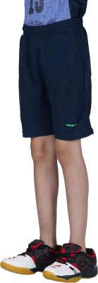 VECTOR X Short For Boys Casual Solid Polyester(Blue, Pack of 1)