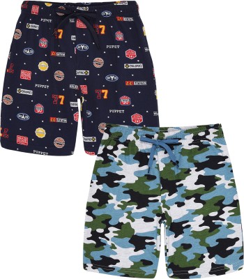 Plum Tree Short For Boys Casual Solid Pure Cotton(Multicolor, Pack of 2)