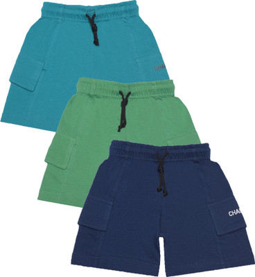 Dollar Champion Kids Short For Boys Casual Solid Pure Cotton(Multicolor, Pack of 3)