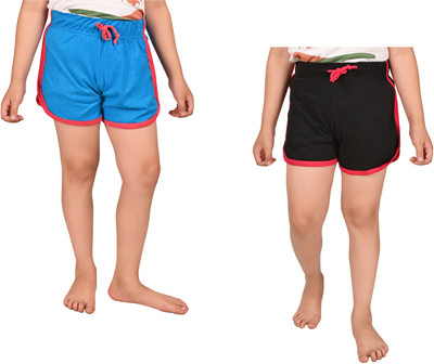 IndiWeaves Short For Boys Casual Solid Pure Cotton(Multicolor, Pack of 2)