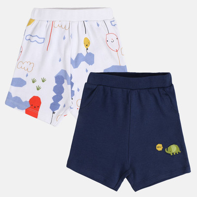 MINI KLUB Short For Baby Boys Casual Solid Cotton Blend(Multicolor, Pack of 1)