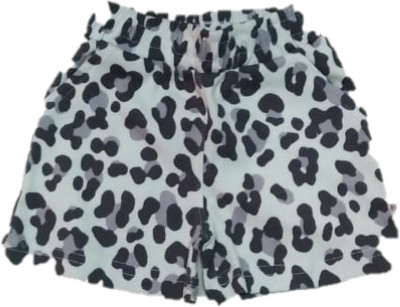 Trendy Jaas Short For Baby Boys & Baby Girls Casual Printed Cotton Blend(Grey, Pack of 1)
