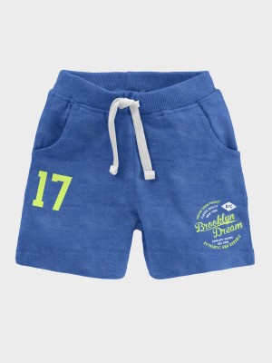 Codez Short For Boys Casual Printed Pure Cotton(Blue, Pack of 1)