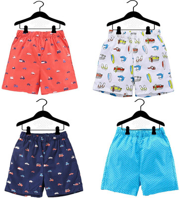 Baby Needs Short For Baby Boys & Baby Girls Casual Printed Pure Cotton(Multicolor, Pack of 4)
