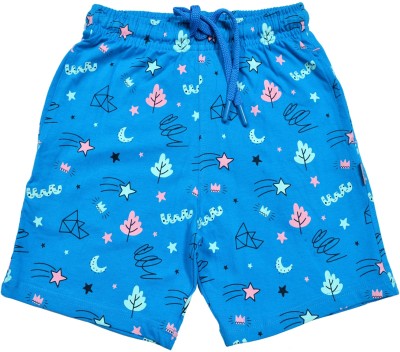 KARIBY Short For Boys Casual Printed Pure Cotton(Blue, Pack of 1)
