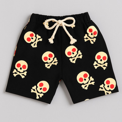 CUTOPIES Short For Boys Casual Graphic Print Cotton Blend(Multicolor, Pack of 1)