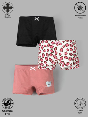 TRESNOVA Short For Girls Casual Printed Cotton Lycra(Multicolor, Pack of 3)