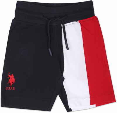 U.S. POLO ASSN. Short For Boys Casual Solid Pure Cotton(Multicolor, Pack of 1)