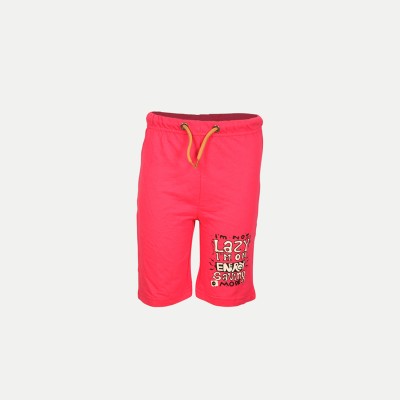 Rad prix Short For Boys Casual Solid Pure Cotton(Pink, Pack of 1)