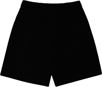 Dyca Short For Baby Boys & Baby Girls Casual Solid Cotton Blend(Black, Pack of 1)