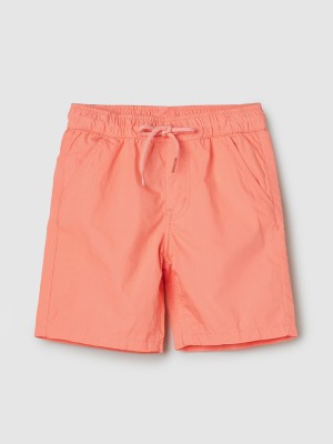 MAX Short For Boys Casual Solid Pure Cotton(Orange, Pack of 1)