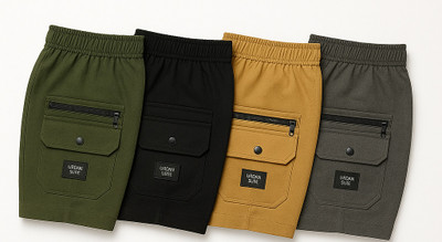 PRFAB Short For Boys & Girls Casual Solid Pure Cotton(Multicolor, Pack of 4)