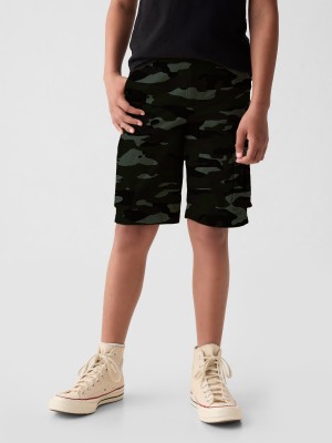 RareWeaves Short For Boys Casual Military Camouflage Cotton Blend(Grey, Pack of 1)