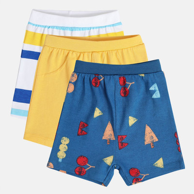 MINI KLUB Short For Baby Boys Casual Solid Pure Cotton(Multicolor, Pack of 3)