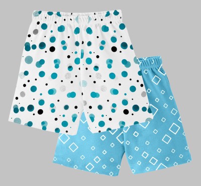 sakthi Short For Boys & Girls Casual Printed Cotton Jersey(Multicolor, Pack of 2)