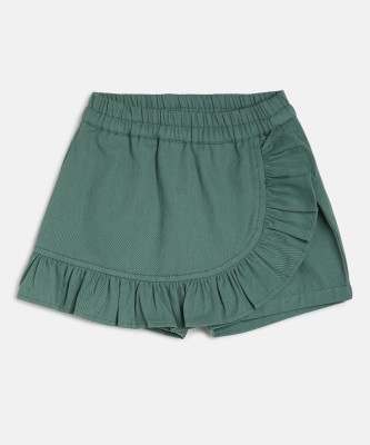 MINI KLUB Short For Baby Girls Casual Solid Pure Cotton(Green, Pack of 1)