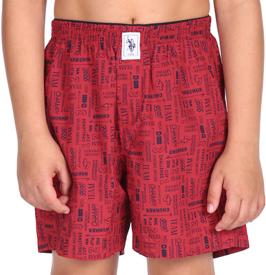 U.S. POLO ASSN. Short For Boys Casual Printed Cotton Blend(Multicolor, Pack of 1)