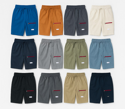 Fragment Short For Boys & Girls Casual Solid Cotton Blend(Multicolor, Pack of 12)