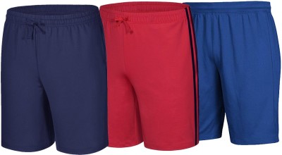 rjm Solid Men Multicolor Sports Shorts