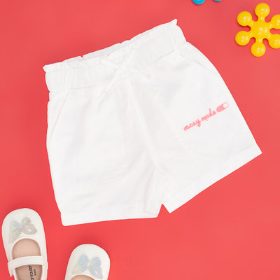 Pantaloons Baby Short For Baby Girls Casual Solid Pure Cotton(Pink, Pack of 1)