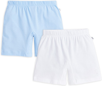 YouGotPlanB Short For Girls Casual Solid Cotton Blend(Multicolor, Pack of 2)