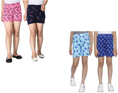 Kavyu Short For Boys Casual Printed Pure Cotton(Multicolor, Pack of 4)