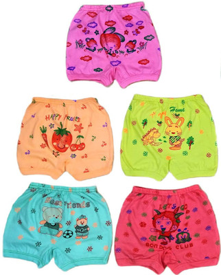 Paryag Short For Baby Boys & Baby Girls Casual Printed Cotton Blend(Multicolor, Pack of 5)