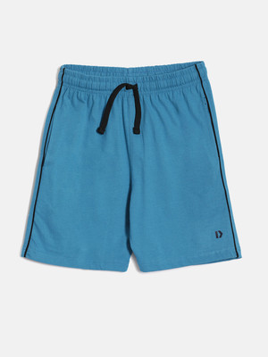 Dixcy Scott Originals Short For Boys Casual Solid Cotton Blend(Blue, Pack of 1)