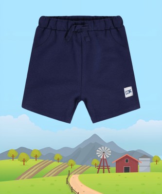 MINI KLUB Short For Baby Boys Casual Solid Pure Cotton(Blue, Pack of 1)