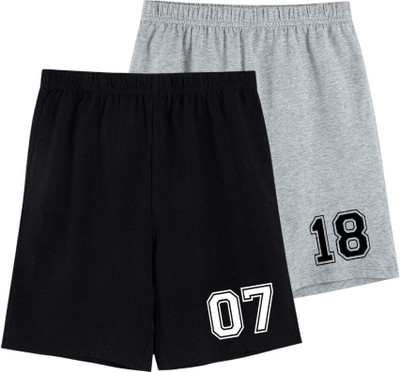 AMAZEE Short For Boys Casual Printed Pure Cotton(Multicolor, Pack of 2)