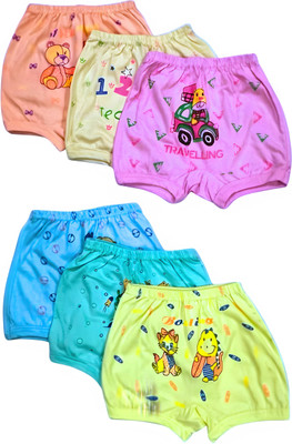 Trinch Short For Baby Boys & Baby Girls Casual Printed Pure Cotton(Multicolor, Pack of 6)