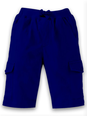KiddoPanti Short For Boys Casual Solid Pure Cotton(Blue, Pack of 1)