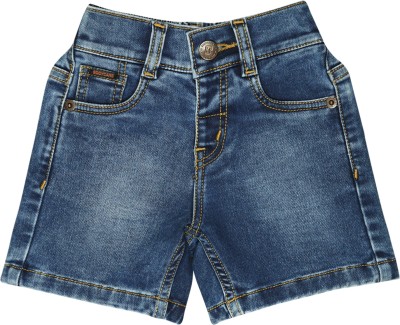 BodyCare Short For Boys Casual Dyed/Washed Denim(Blue, Pack of 1)