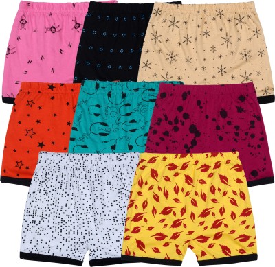 Ayvina Short For Boys & Girls Casual Printed Cotton Blend(Multicolor, Pack of 8)