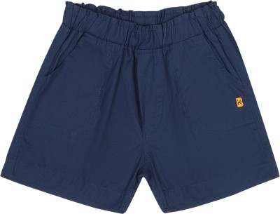 BodyCare Short For Boys Casual Solid Cotton Blend(Blue, Pack of 1)
