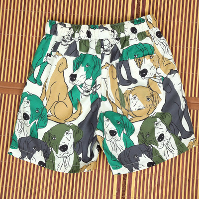 The Lion and The Fish Short For Boys Casual Printed Viscose Rayon(Green, Pack of 1)