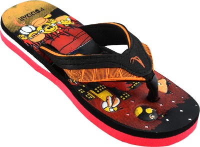 PODDAR Boys & Girls Slip On Slipper Flip Flop(Red , 6-7 Years)