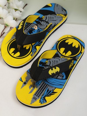 kidsville Batman Boys Slip On Slipper Flip Flop(Yellow , 5.5-6 Years)