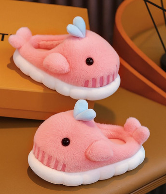 Brats N Beauty Boys & Girls Slip On Slipper Flip Flop(Pink , 9-10 Years)