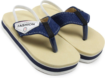 Neska Moda Boys & Girls Slip On Slipper Flip Flop(Beige , 6-12 Months)