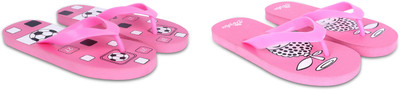 Dorha Boys & Girls Slip On Slipper Flip Flop(Pink , 5.5-6 Years)