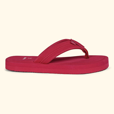 Yoho Boys & Girls Slip On Slipper Flip Flop(Red , 8-9 Years)