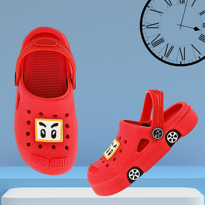 SMARTOTS Boys & Girls Slip On Slipper Flip Flop(Red , 2-2.5 Years)
