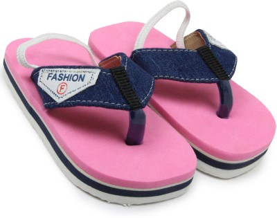 Neska Moda Boys & Girls Slip On Slipper Flip Flop(Pink , 12-24 Months)