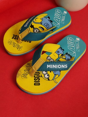 kidsville Minnions Boys Slip On Slipper Flip Flop(Yellow ,)