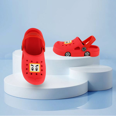SMARTOTS Boys & Girls Slip On Slipper Flip Flop(Red , 2.5-3 years)