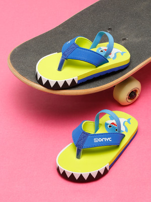 ONYC Boys & Girls Slip On Slipper Flip Flop(Green , 1-1.5 Years)